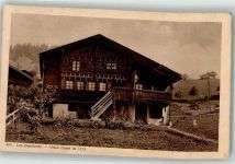 1865 Les Diablerets Ormont-Dessus Foto AK Chalet Bj. 1733 Foto Decaux
