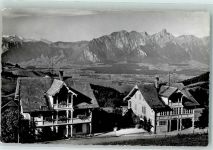 3624 Goldiwil Thun - Hotel Pension Blümlisalp Fam. Stegmann Ausblick gegen Thunersee u. Stockhornkette