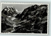 1986 Arolla - Hôtel Kurhaus et le Mt Collon