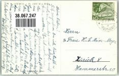 7212 Seewis Dorf 1953 Foto AK