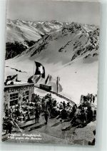 Weissfluhjoch Winter Hüttenstempel Berghaus Weissfluhjoch Bergbahn