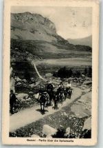 Gemmipass Wallis 1913 Foto AK Partie über die Spitalmatte