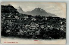 8757 Filzbach 1907 Foto AK Bahnpost Nr. 21 Zug 2063