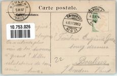 8757 Filzbach 1907 Foto AK Bahnpost Nr. 21 Zug 2063