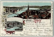 8000 Zürich 1901 Gebrauchsspuren Polytechnikum