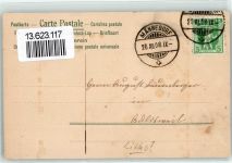 8708 Männedorf 1908 Lithographie Fröhliche Weihnachtsgruß Engel