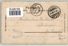 6452 Sisikon 1901 Passepartout Prägedruck Tellsplatte Helvetia Wappen Lithographie