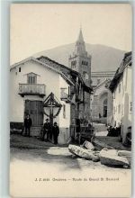 1937 Orsières - Route du Grand St. Bernard Wegkreuz