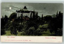 1807 Blonay Mondschein Schloss
