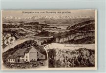 4717 Mümliswil - Vom Passwang aus gesehen Gasthaus Rindvieh Pferde