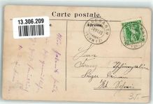 6343 Risch 1909 Foto AK Zugersee