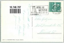 1200 Genève Genf 1952 Foto AK Aerport International Flugzeug Swiss Air Auto Fliegeraufnahme