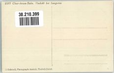 7057 Langwies Foto AK Eisenbahn Chur Aros-Bahn Viadukt