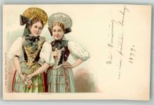 9000 St. Gallen S. Gallo 1899 Lithographie Tracht