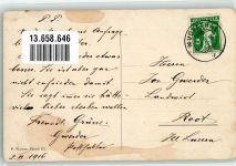 6436 Muotathal 1916 Gebrauchsspuren Hochwasser Katastrophe Hauptstrasse