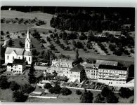 9225 St. Pelagiberg 1964 Foto AK Fliegeraufnahme Kurhaus Marienburg Kirche