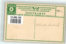 Künstlersteindruck 1824-1924 Schützenverein Carabiniers