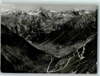 Furka - Furka und Grimselpass mit Finsteraarhorn und Oberaarhorn Feldpost