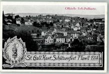 9230 Flawil 1914 Foto AK Schützenfest 1914
