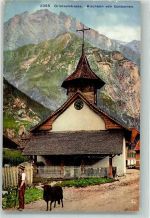 3864 Guttannen 1913 - Scha f Kirche Grimmelstrasse