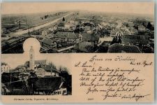 9533 Kirchberg SG 1903 Foto AK Bahnpost Zug 432 Nr. 16