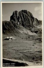 Nünenenflue 1934 Foto AK Nünenenhütte