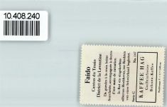 6760 Faido - Vignette Wappen Kaffee Hag ca 1920-1940