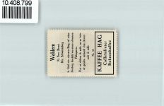 3150 Wahlern Schwarzenburg - Vignette Wappen Kaffee Hag ca 1920-1940 Burg