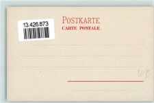 6410 Goldau Lithographie Mann Tracht Rückentragekorb Werbung Apotheker Rich. Brandts Schweizerpillen Serie XIV Kanton Schwyz Nr. 4