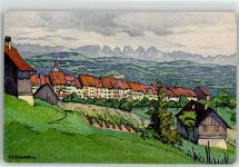 8570 Weinfelden Künstlerkarte sign. E.Schlatter