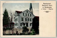 9326 Horn - Gasthaus Restaurant Bahnhof J. Huber-Seglias Bahnpost