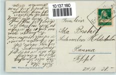 8703 Erlenbach ZH 1930 Gebrauchsspuren Gesamtansicht, Foto AK