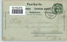 Rigi Kulm 1901 Schlumpf Lithographie / Mondschein