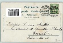 Zürich Zwinglidenkmal Serie Zürich Steinmann 1901 Lithographie