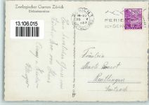 Elefantenreiten AK Zoo 1937