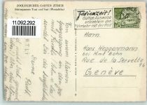 Zürich Zoologischer Garten Schimpansen Toni und Susi auf Dreirad Zoo