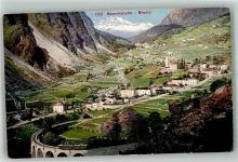 7743 Brusio Foto AK Bergbahn Berninabahn
