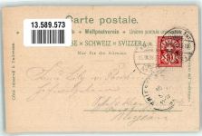 8872 Weesen 1898 Lithographie Adelskorrespondenz