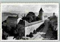 1680 Romont FR 1940 Foto AK Schloss Militärpost