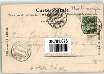 8193 Eglisau 1904 Gebrauchsspuren Bahnpost Strecke 30 Zug 2164 viele Büge