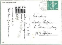 7317 Valens Foto AK Graue Hörner Kirche