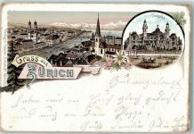 8000 Zürich 1900 Gebrauchsspuren Kutsche
