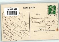 2024 St-Aubin NE 1910 Foto AK Gasthaus Fahrrad