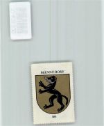 8708 Männedorf - Vignette Wappen Kaffee Hag ca 1920-1940 Otter Fisch