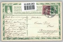 rotes Kreuz Bundesfeier Ganzsachen Schweiz Künstlerkarte