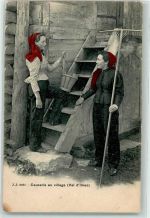 1873 Val-d'Illiez - Chauserie au village