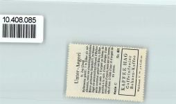 6314 Unterägeri - Vignette Wappen Kaffee Hag ca 1920-1940 Segelschiff