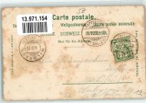 6410 Goldau 1905 Gebrauchsspuren Lithographie