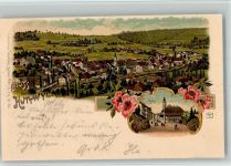 4950 Huttwil 1901 BOAKC Lithographie Kirche