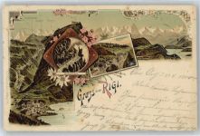 6410 Rigi Klösterli Lithographie